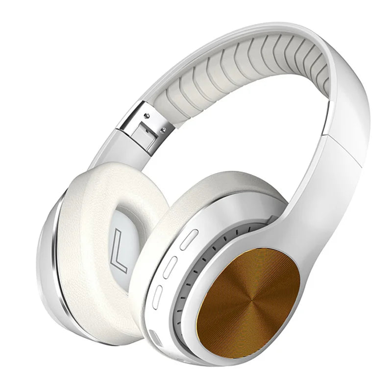 HiFi Wireless Over-Ear Headphones with Mic, Foldable Design - Gadgion