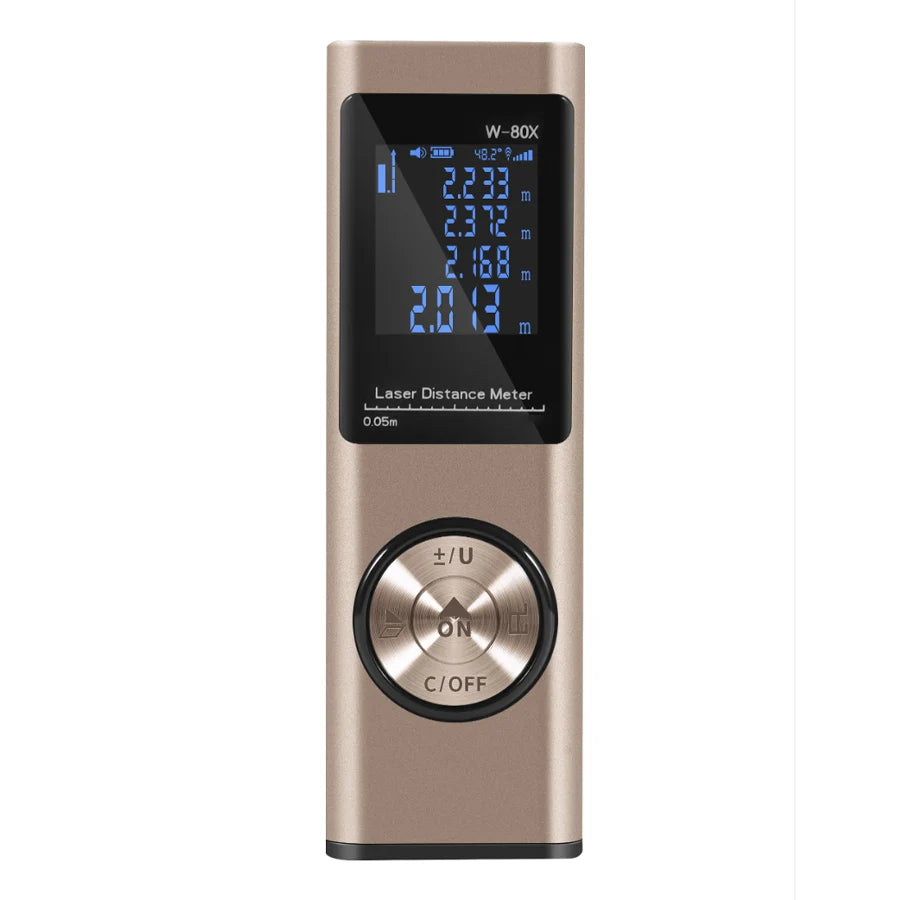 Digital Laser Distance Meter with Multifunctional Rangefinder and Angle Measurement - Gadgion