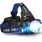 High-Performance Rechargeable LED Headlamp with Zoom Function - for Outdoor - Gadgion
