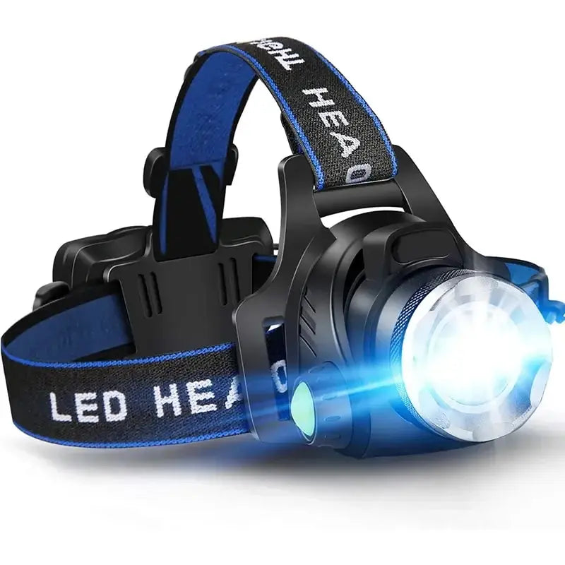 High-Performance Rechargeable LED Headlamp with Zoom Function - for Outdoor - Gadgion