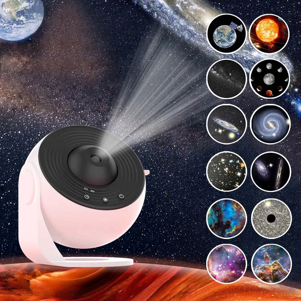 Galaxy Star Projector Night Light - 360° Rotating  Lamp for Kids' Room Decor and Gifts - Gadgion