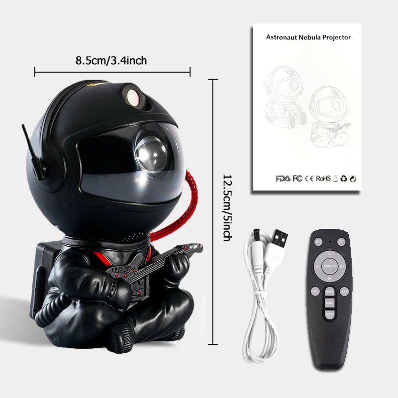 Astronaut Nebula Star Projector LED Night Light - Gadgion