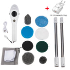 Multifunctional 8-in-1 Wireless Electric Cleaning Brush - with LED Display - Gadgion