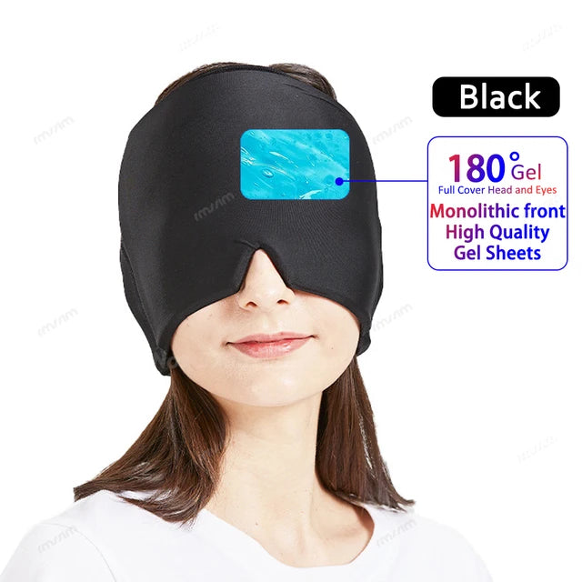 Migraine Relief Cooling Cap - Flexible Cold Therapy for Head and Stress Relief - Gadgion