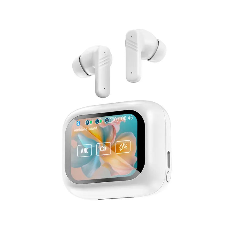 Smart Touch Control Wireless Earbuds with ANC, Long Battery Life, for iOS & Android - Gadgion