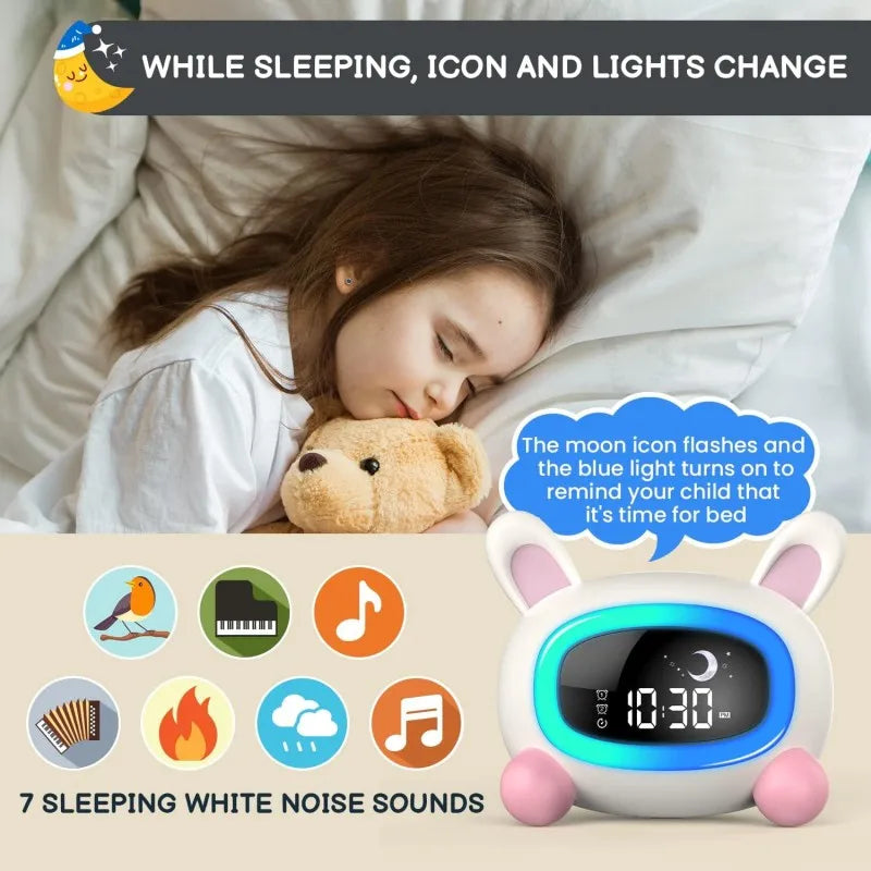 Sleep Training Alarm Clock for Kids - Gadgion