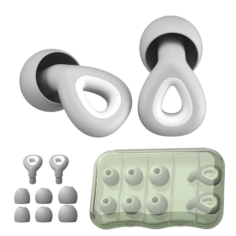 Complete Earplugs Set for Sleep and Swimming - Noise Reduction and Waterproof Protection - Gadgion
