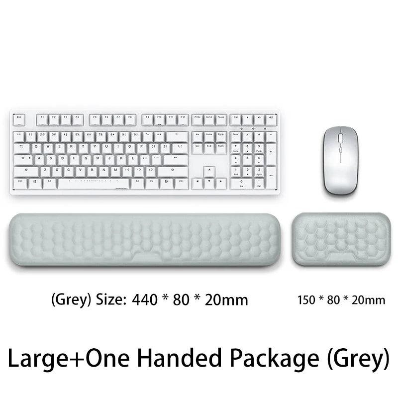 Memory Foam Keyboard and Mouse Wrist Support Pad - Gadgion