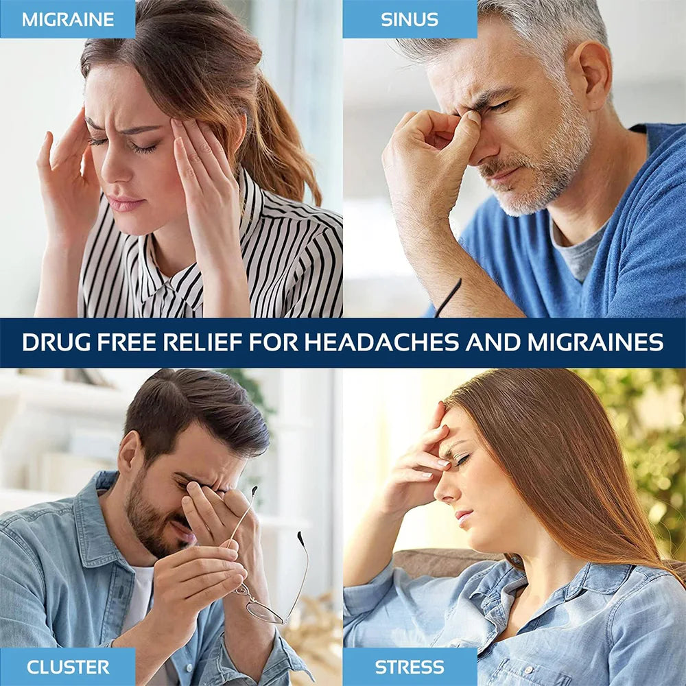 Migraine Relief Cooling Cap - Flexible Cold Therapy for Head and Stress Relief - Gadgion