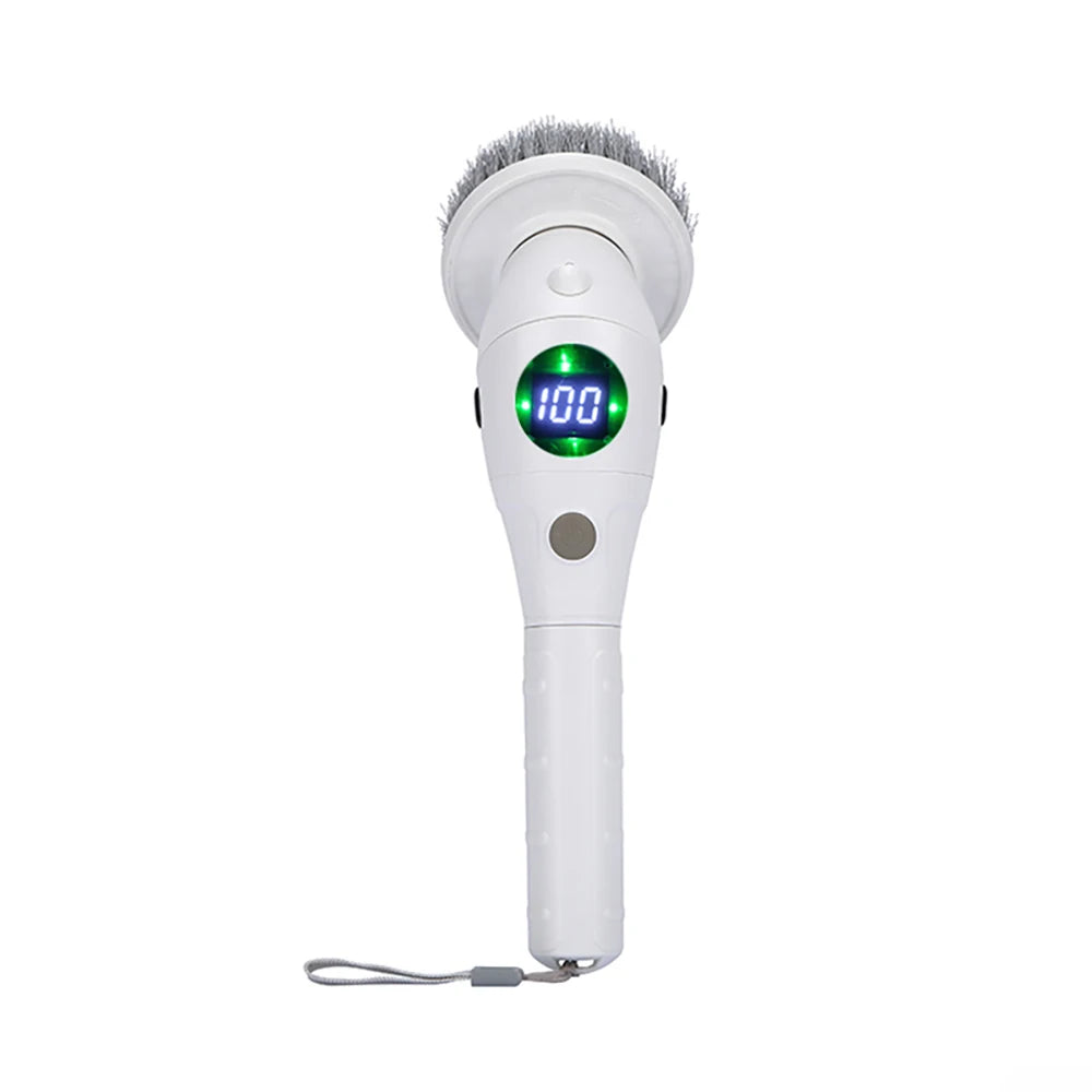 Multifunctional 8-in-1 Wireless Electric Cleaning Brush - with LED Display - Gadgion