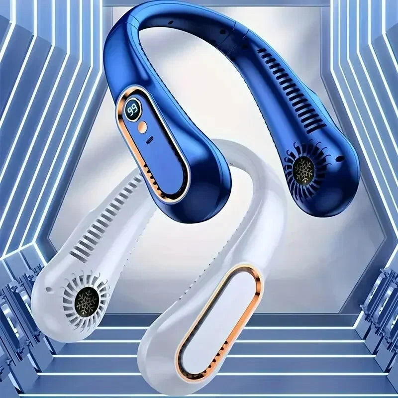 Bladeless USB Neck Fan - Portable Summer Air Cooler - Gadgion