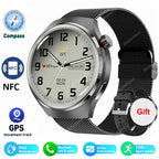 Advanced Bluetooth Smartwatch with Heart Rate Monitor, NFC, GPS, and IP68 Waterproof - Gadgion