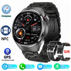 Advanced Bluetooth Smartwatch with Heart Rate Monitor, NFC, GPS, and IP68 Waterproof - Gadgion