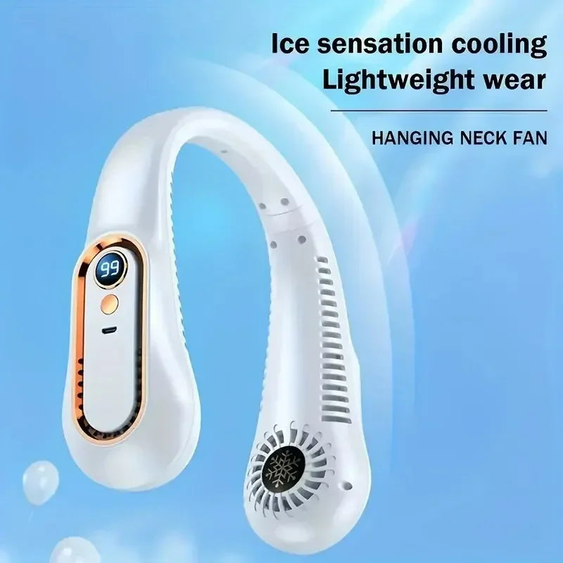 Bladeless USB Neck Fan - Portable Summer Air Cooler - Gadgion