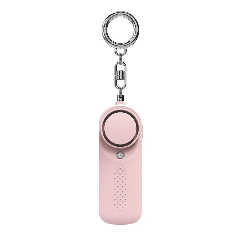 130db Women Personal Defense Siren with Light & Keychain Attachment - Gadgion