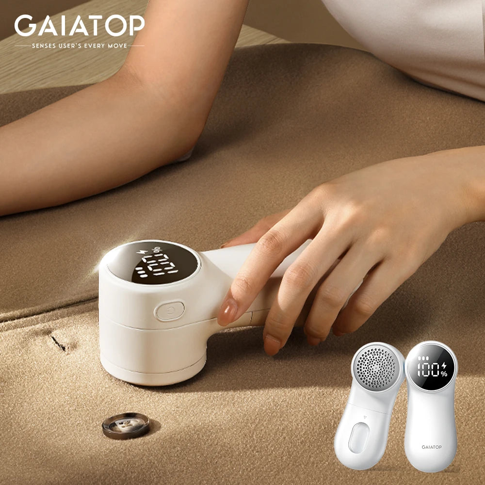 Rechargeable Electric Lint Remover with Digital Display - Gadgion