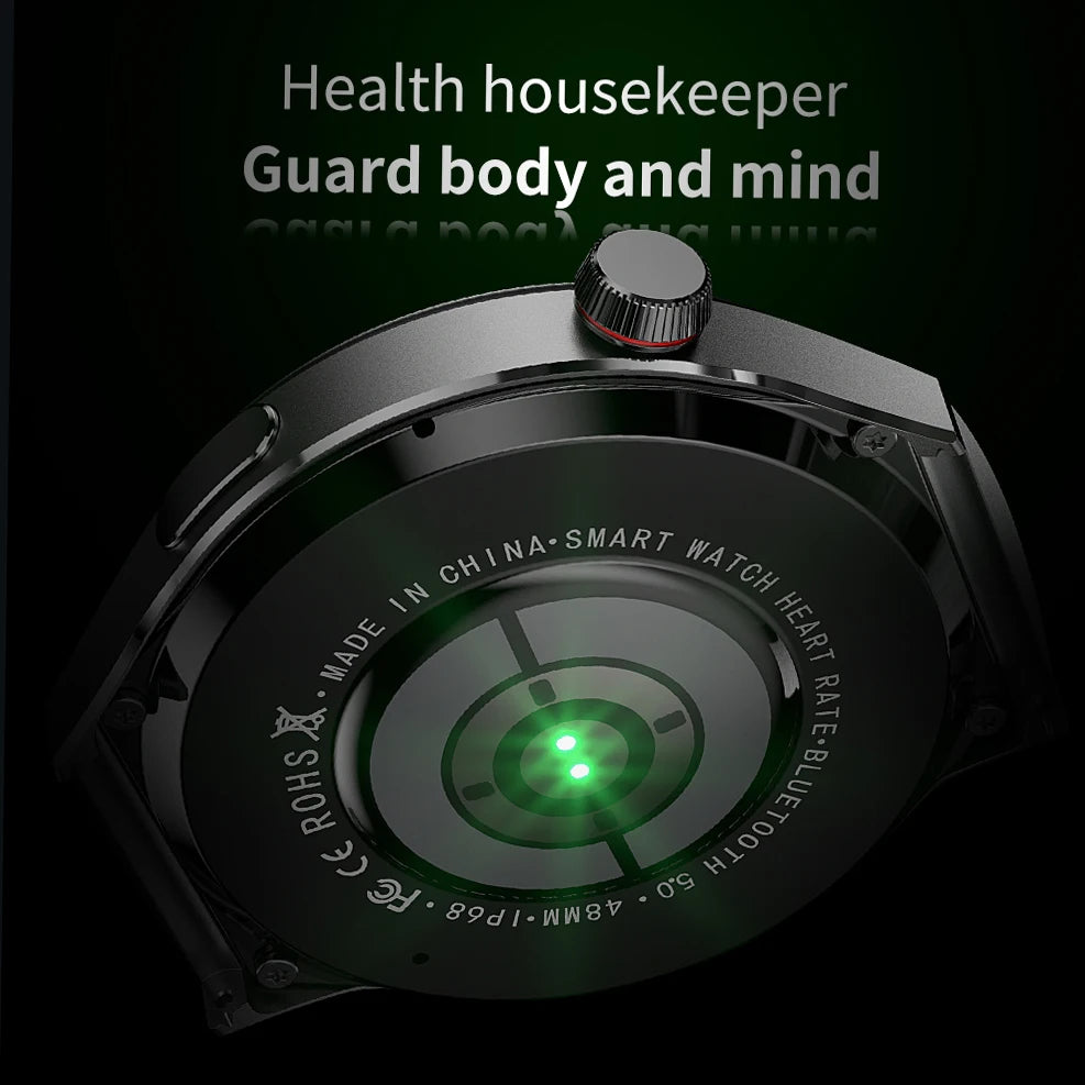 Advanced Bluetooth Smartwatch with Heart Rate Monitor, NFC, GPS, and IP68 Waterproof - Gadgion