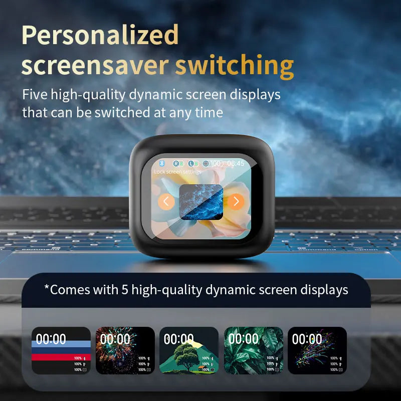 Smart Touch Control Wireless Earbuds with ANC, Long Battery Life, for iOS & Android - Gadgion
