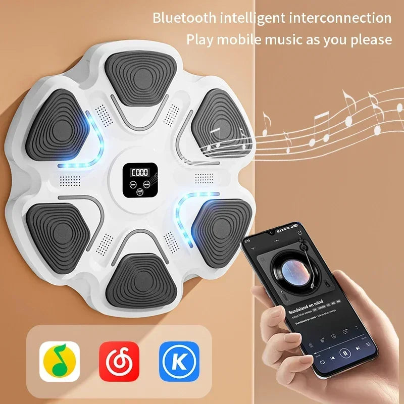 Smart Bluetooth Boxing Trainer – Interactive Wall Target for Fitness & Reflex Training - Gadgion