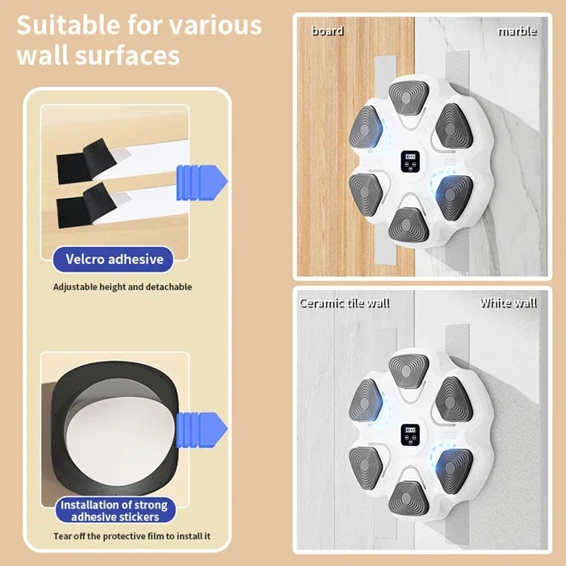 Smart Bluetooth Boxing Trainer – Interactive Wall Target for Fitness & Reflex Training - Gadgion