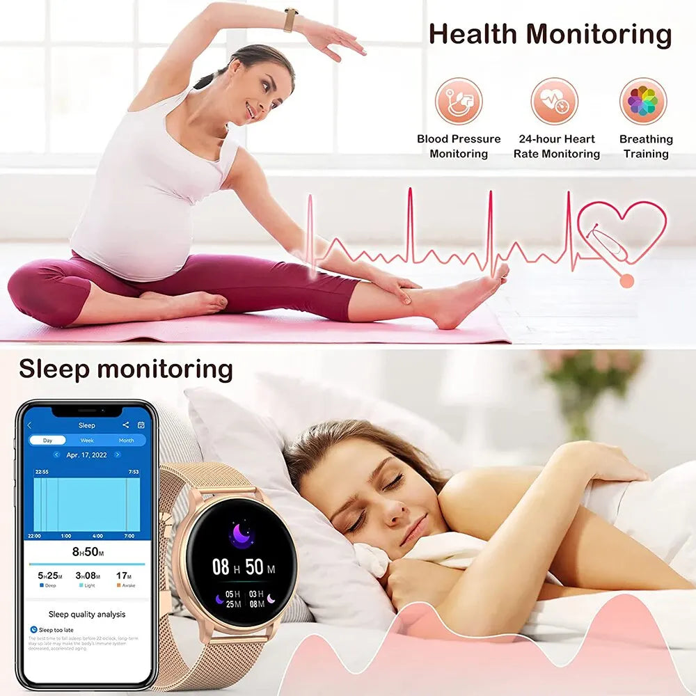 New Smartwatch – Custom Dial, Fitness Tracker, Heart Rate for Android & iOS - Gadgion