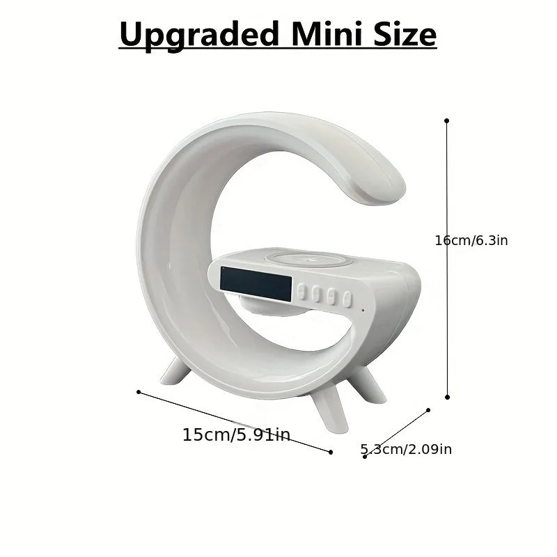 15W Fast Wireless Charging Station with RGB Desk Lamp - Gadgion