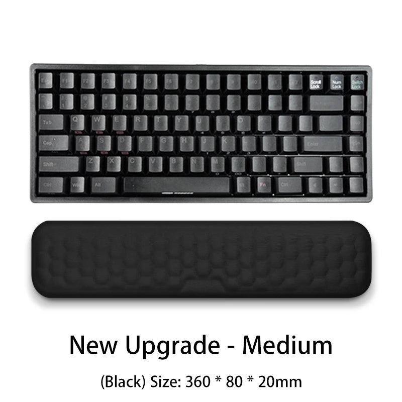 Memory Foam Keyboard and Mouse Wrist Support Pad - Gadgion