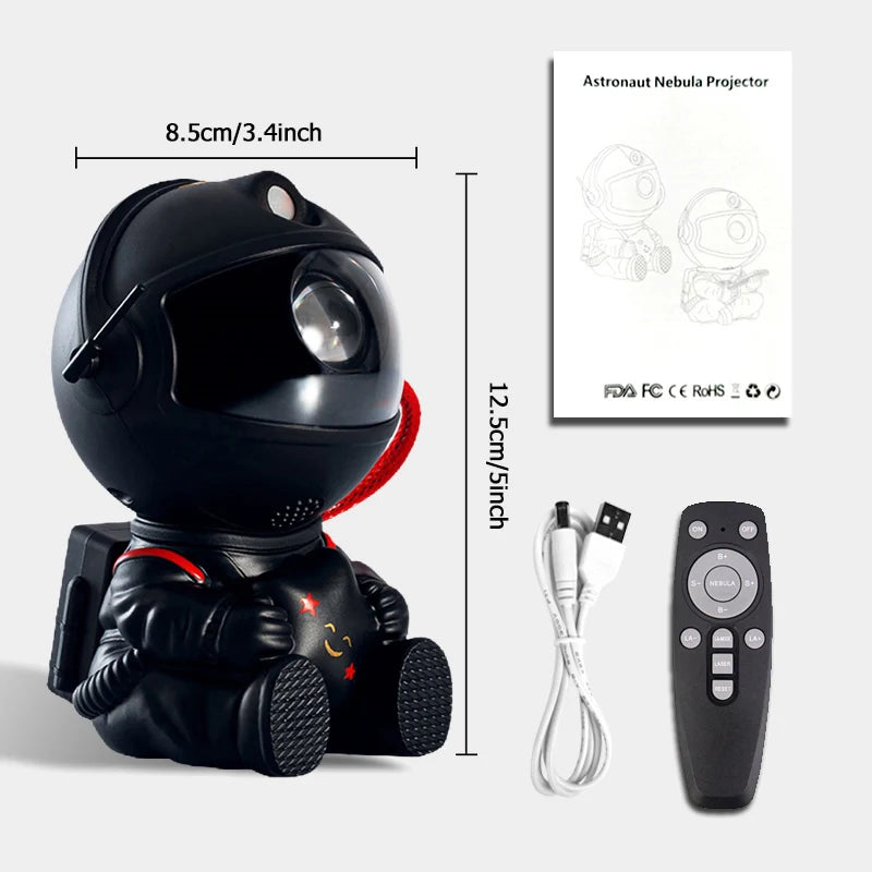 Astronaut Nebula Star Projector LED Night Light - Gadgion