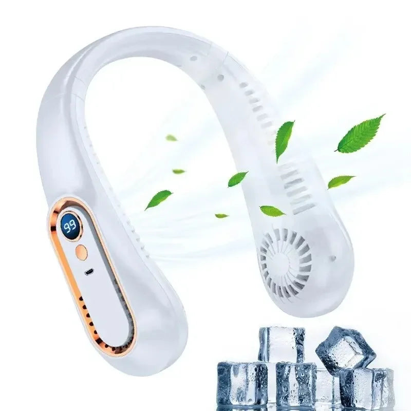 Bladeless USB Neck Fan - Portable Summer Air Cooler - Gadgion