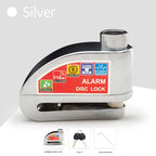 Anti-Theft Motorcycle/Bicycle Alarm Lock – Aluminum Disc Padlock - Gadgion