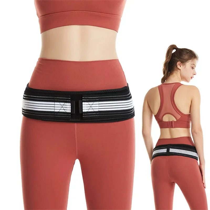 Neoprene Adjustable Pelvic Support Belt for Hip and Back Pain Relief - Gadgion