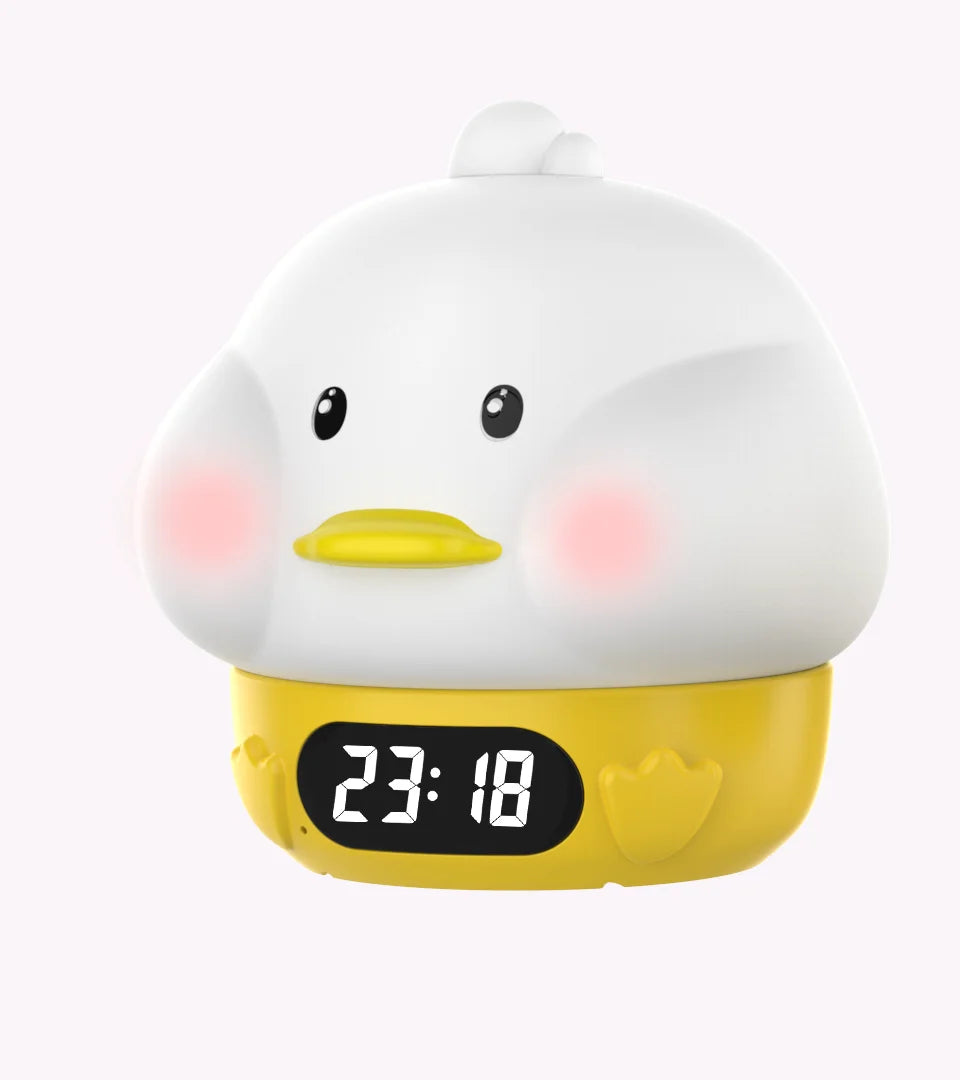 Adorable Bunny LED Alarm Clock with Night Light for Kids - Gadgion