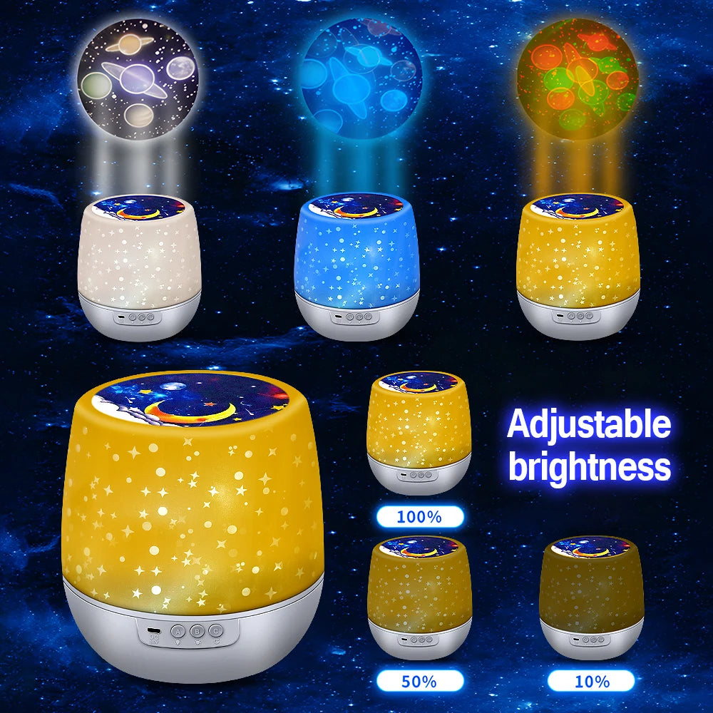 OceanWave Star Projector with 6 Unique Patterns for Bedroom and Event Decor - Gadgion
