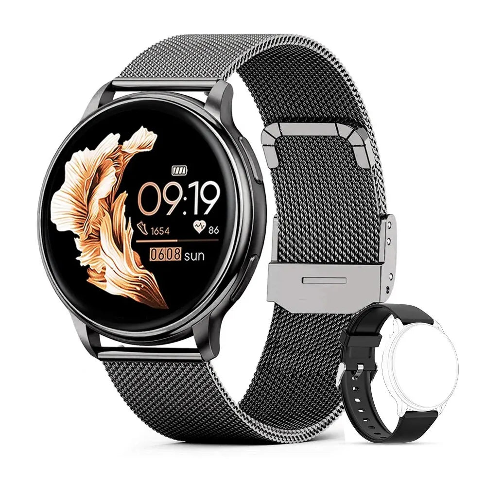 New Smartwatch – Custom Dial, Fitness Tracker, Heart Rate for Android & iOS - Gadgion
