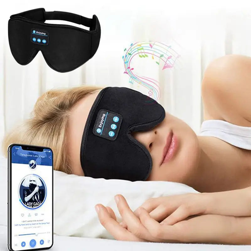 Wireless Bluetooth Sleep Mask with Built-in Headphones - Gadgion