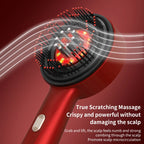Vibrating Scalp Massager with Red Light Therapy - Gadgion