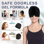 Migraine Relief Cooling Cap - Flexible Cold Therapy for Head and Stress Relief - Gadgion