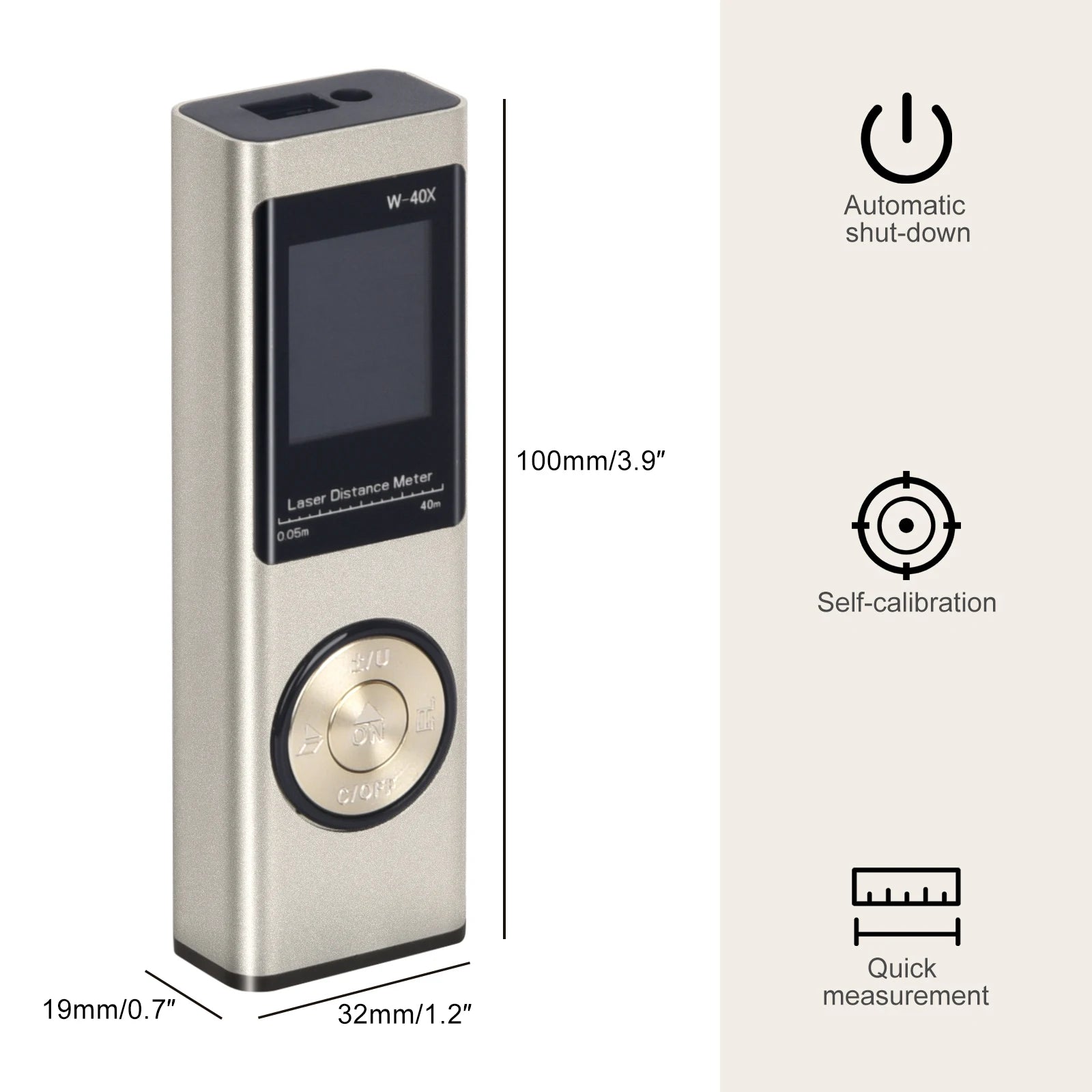 Digital Laser Distance Meter with Multifunctional Rangefinder and Angle Measurement - Gadgion