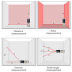 Digital Laser Distance Meter with Multifunctional Rangefinder and Angle Measurement - Gadgion