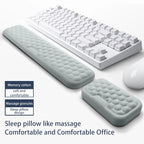 Memory Foam Keyboard and Mouse Wrist Support Pad - Gadgion
