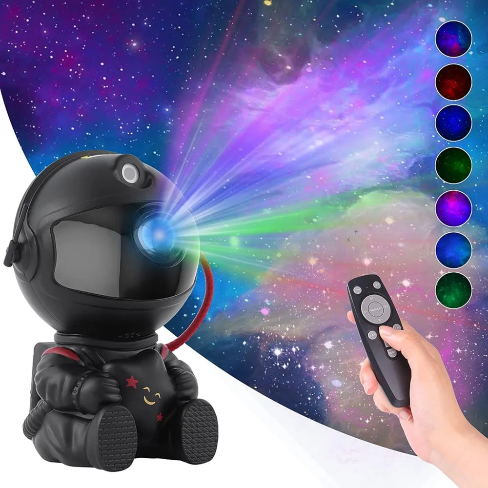 Astronaut Nebula Star Projector LED Night Light - Gadgion