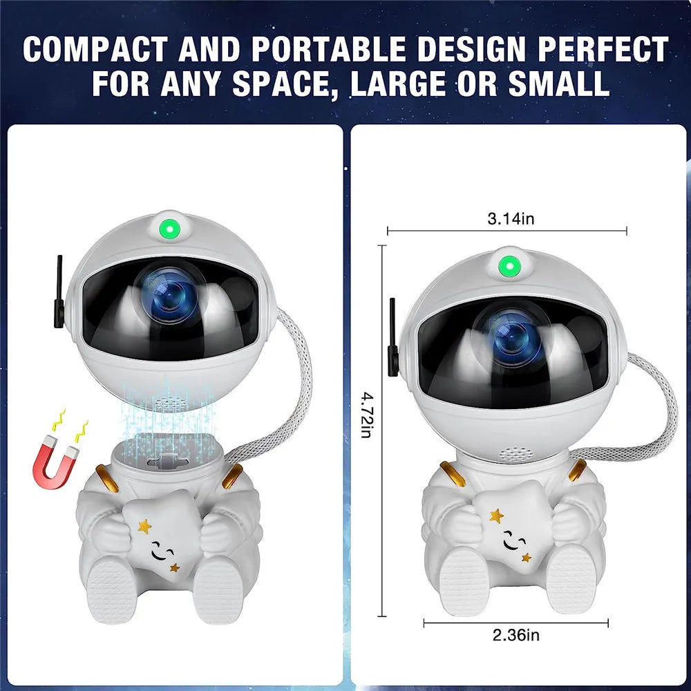 Astronaut Nebula Star Projector LED Night Light - Gadgion