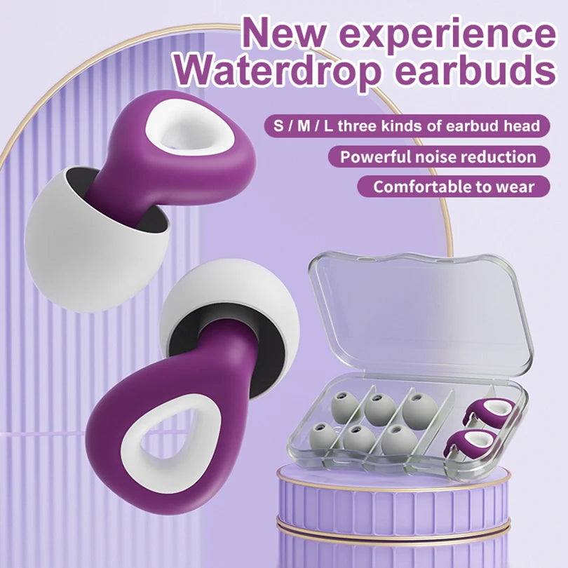 Complete Earplugs Set for Sleep and Swimming - Noise Reduction and Waterproof Protection - Gadgion