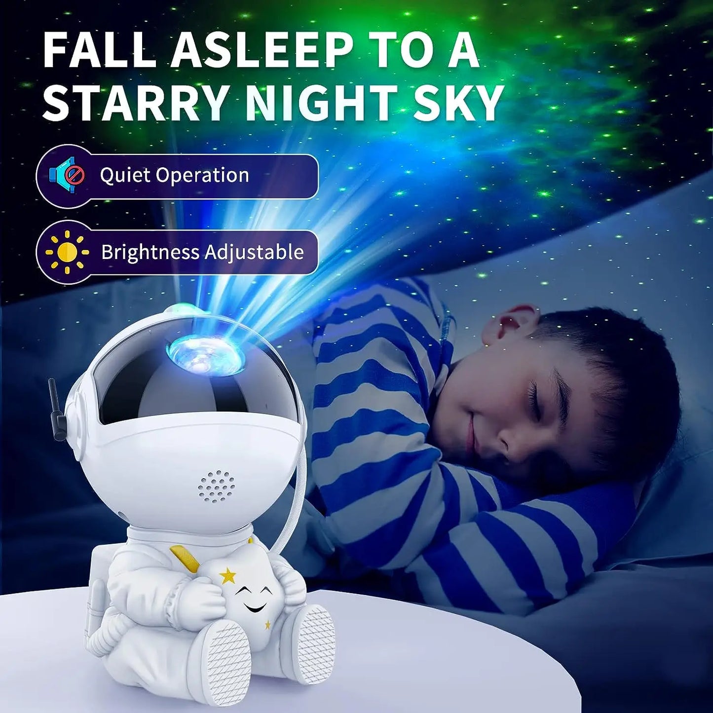 Astronaut Nebula Star Projector LED Night Light