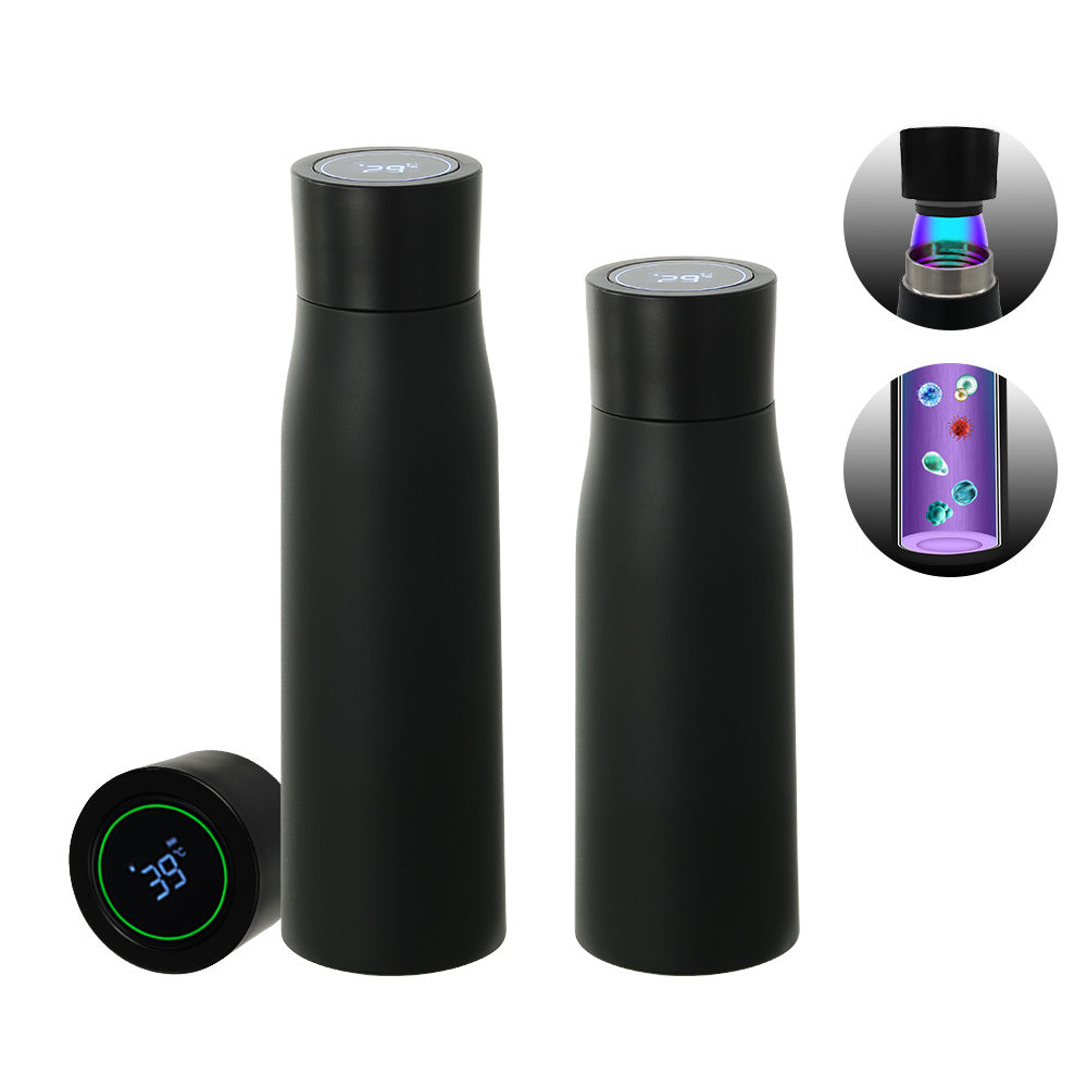 Smart Thermal water bottle, self cleaning - Gadgion
