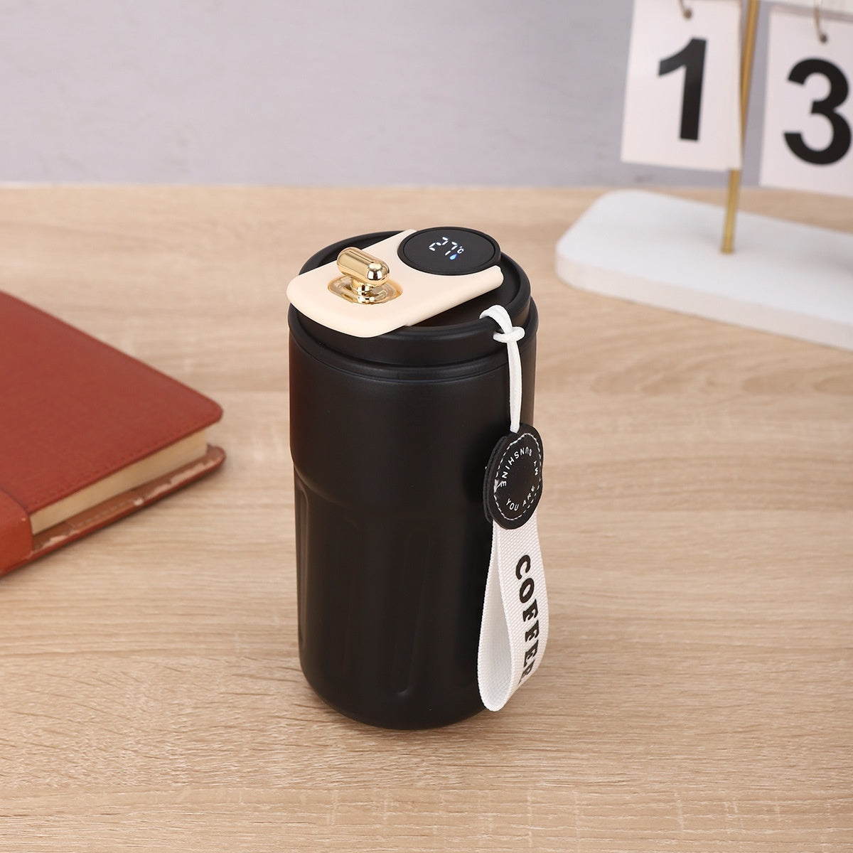 Smart Digital Thermal Bottle Portable Coffee Mug - Gadgion