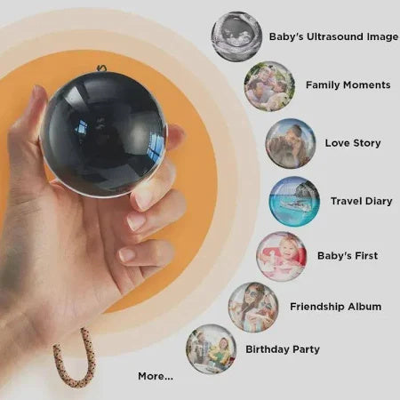 Memory Crystal Ball Video Player – Unique Art Display Lamp for Loved Ones