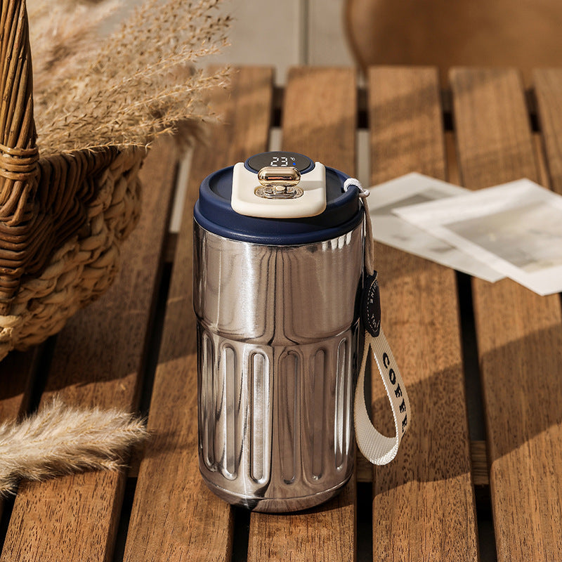 Smart Digital Thermal Bottle Portable Coffee Mug - Gadgion