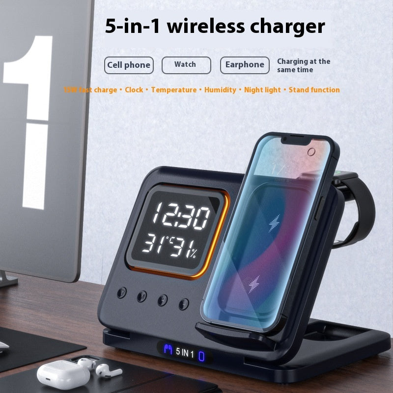 5 in 1 Smart Wireless Charging Hub - Gadgion