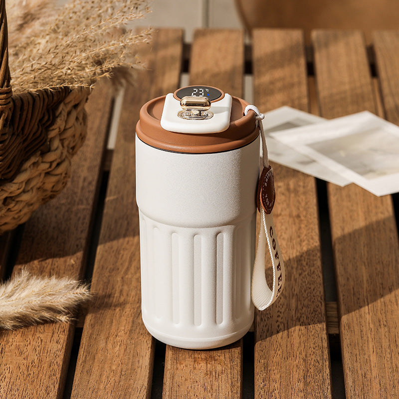 Smart Digital Thermal Bottle Portable Coffee Mug - Gadgion